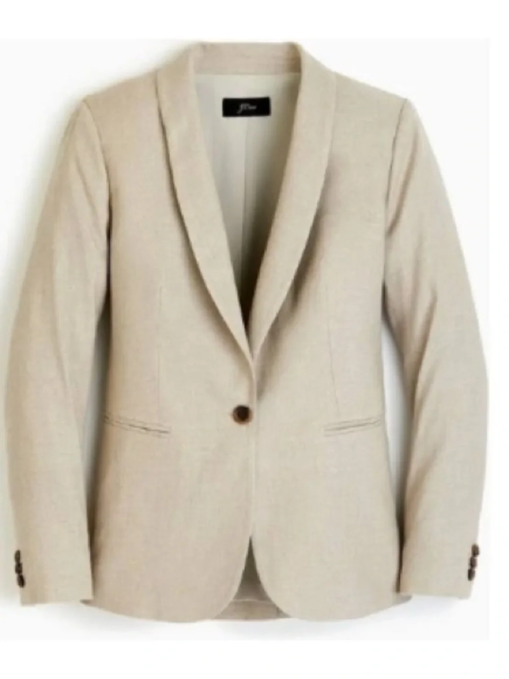 J. Crew Parke, Light Beige Linen Blazer.